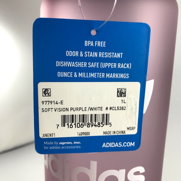 Adidas Originals purple sports water bottle 32oz - Picture 3 of 5